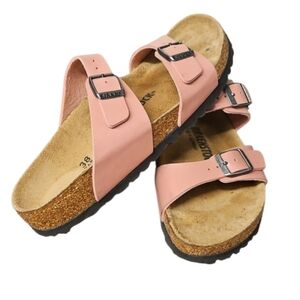 Birkenstock Women's Sydney Graceful Old Rose Sandals Size 38 LIKE NEW!